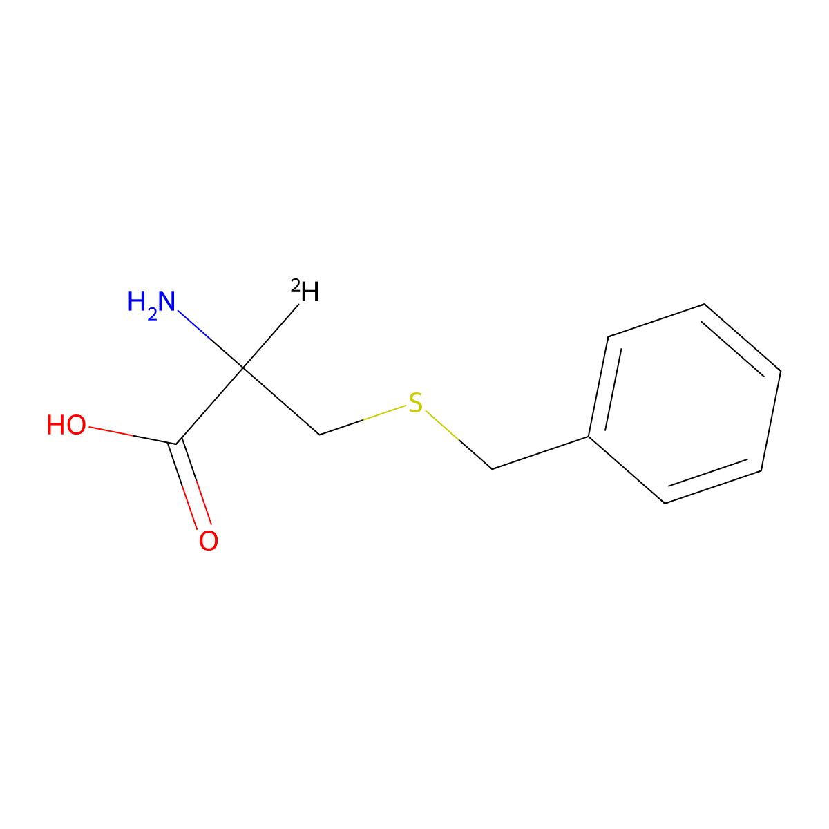 S-Benzyl(2-2H1)DL-cysteine molecular structure, CAS 57866-70-3