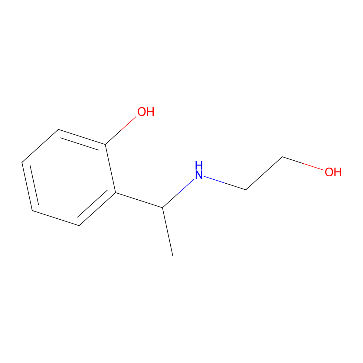 2-[1-(2-Hydroxy-ethylamino)-ethyl]-phenol molecular structure, CAS 578706-01-1