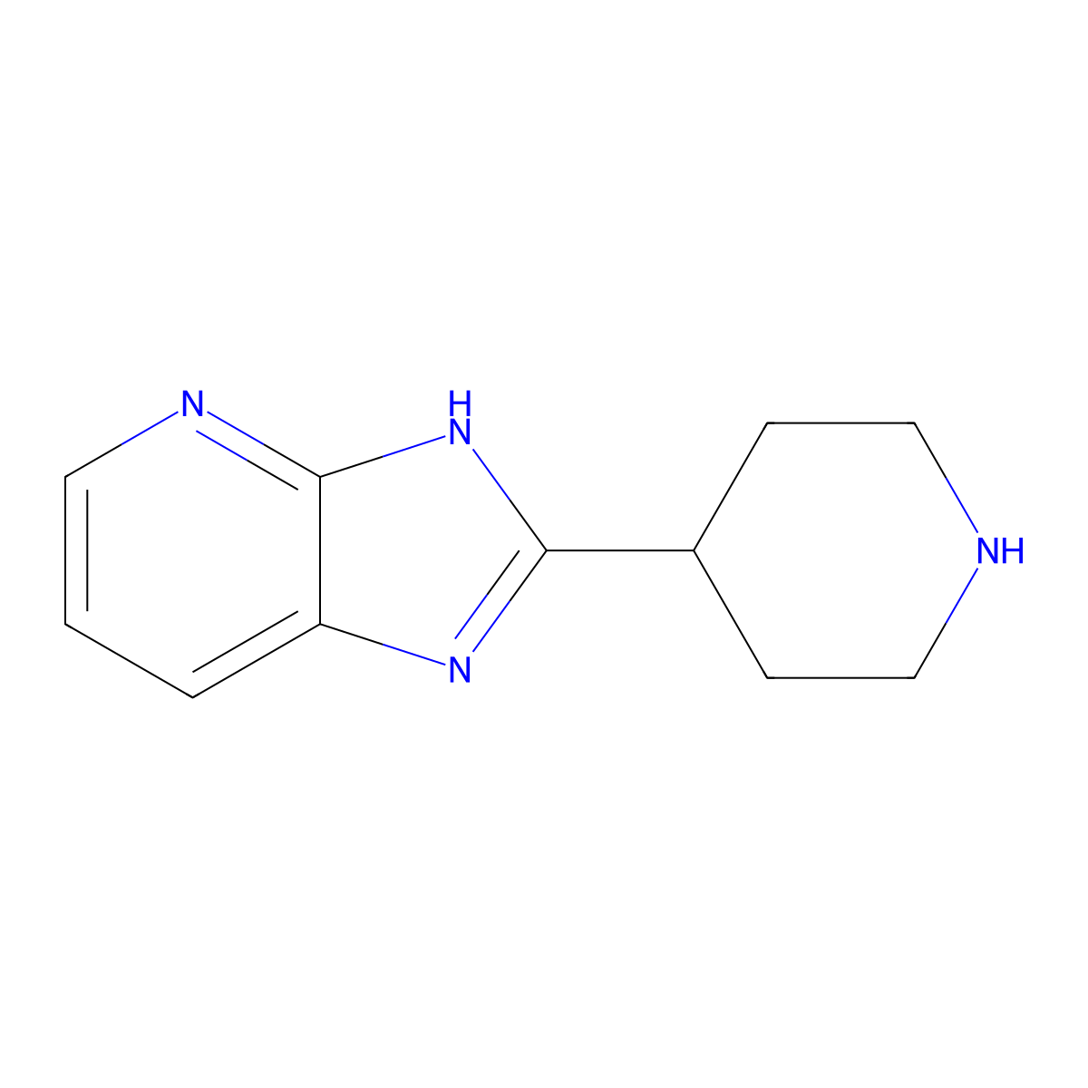 2-(Piperidin-4-YL)-1H-imidazo[4,5-B]pyridine molecular structure, CAS 578709-10-1
