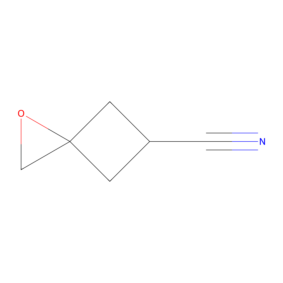 (E)-1-Oxaspiro[2.3]hexane-5-carbonitrile molecular structure, CAS 578715-78-3