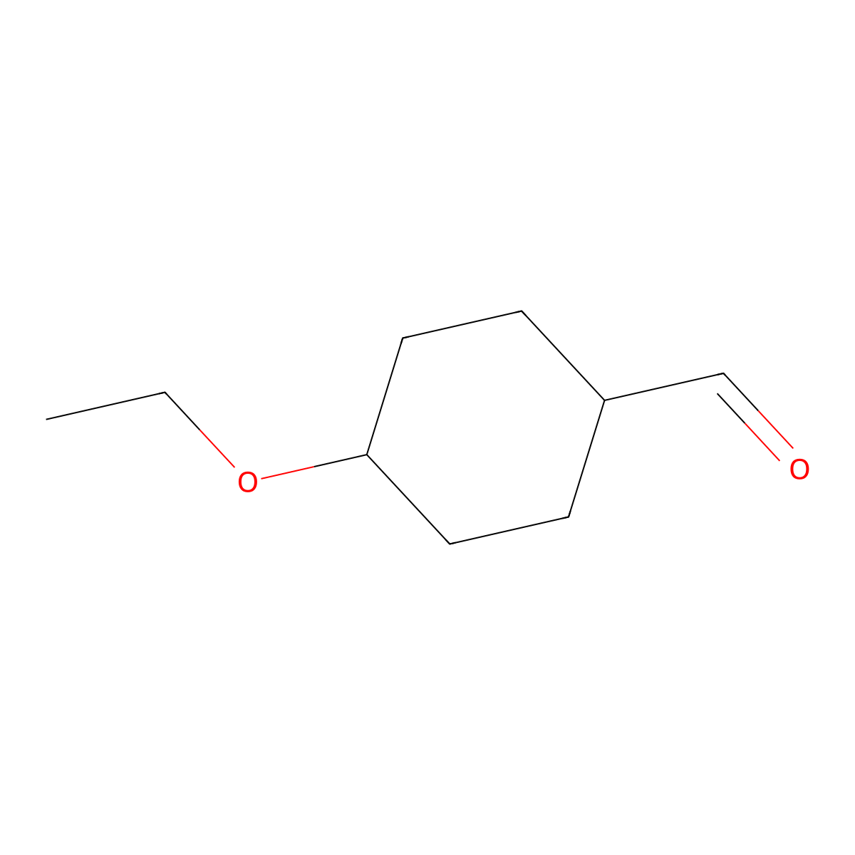 4-Ethoxycyclohexane-1-carbaldehyde molecular structure, CAS 578717-93-8