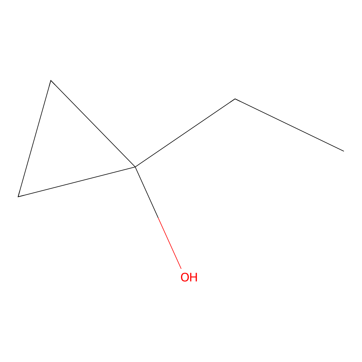 1-Ethylcyclopropanol molecular structure, CAS 57872-31-8