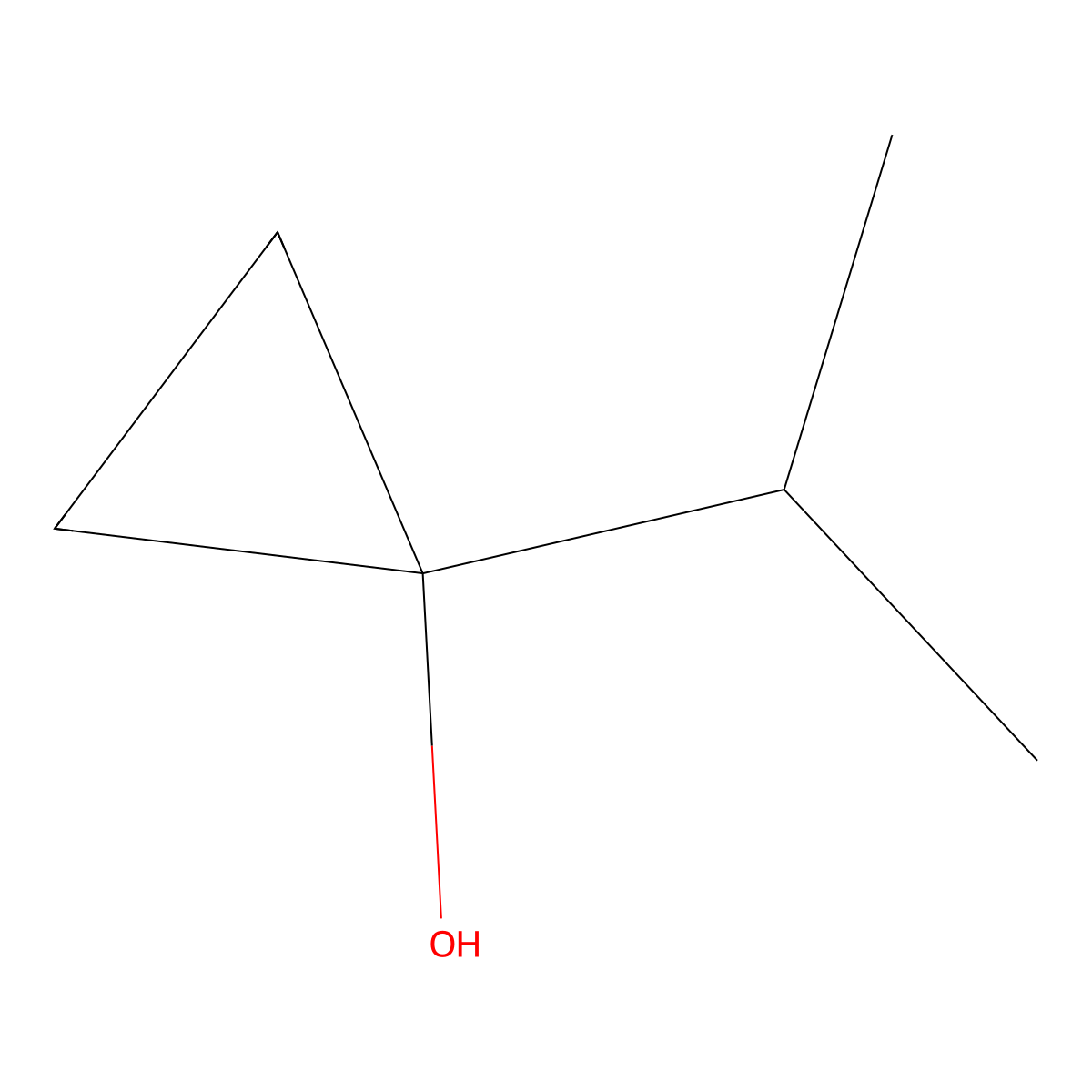 1-(Propan-2-yl)cyclopropan-1-ol molecular structure, CAS 57872-32-9