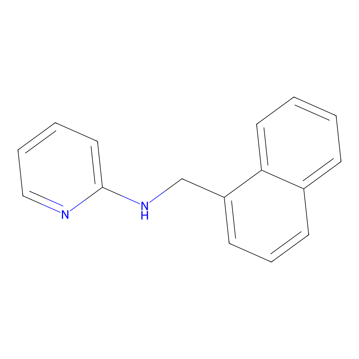 N-(naphthalen-1-ylmethyl)pyridin-2-amine molecular structure, CAS 578749-78-7