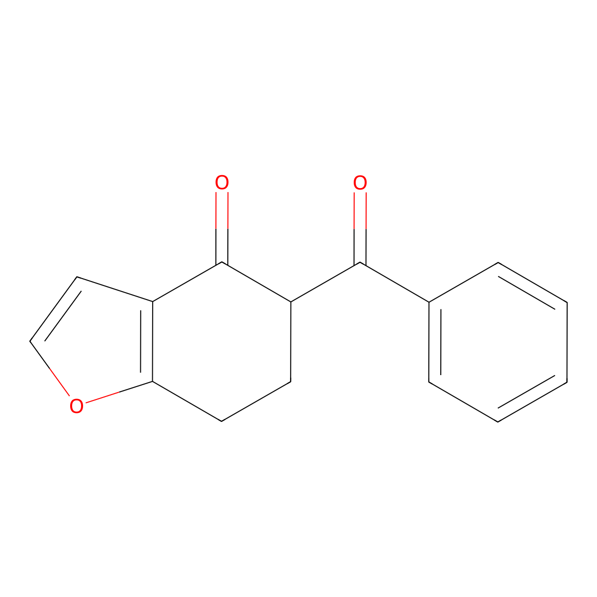 5-benzoyl-6,7-dihydro-1-benzofuran-4(5H)-one molecular structure, CAS 578752-19-9