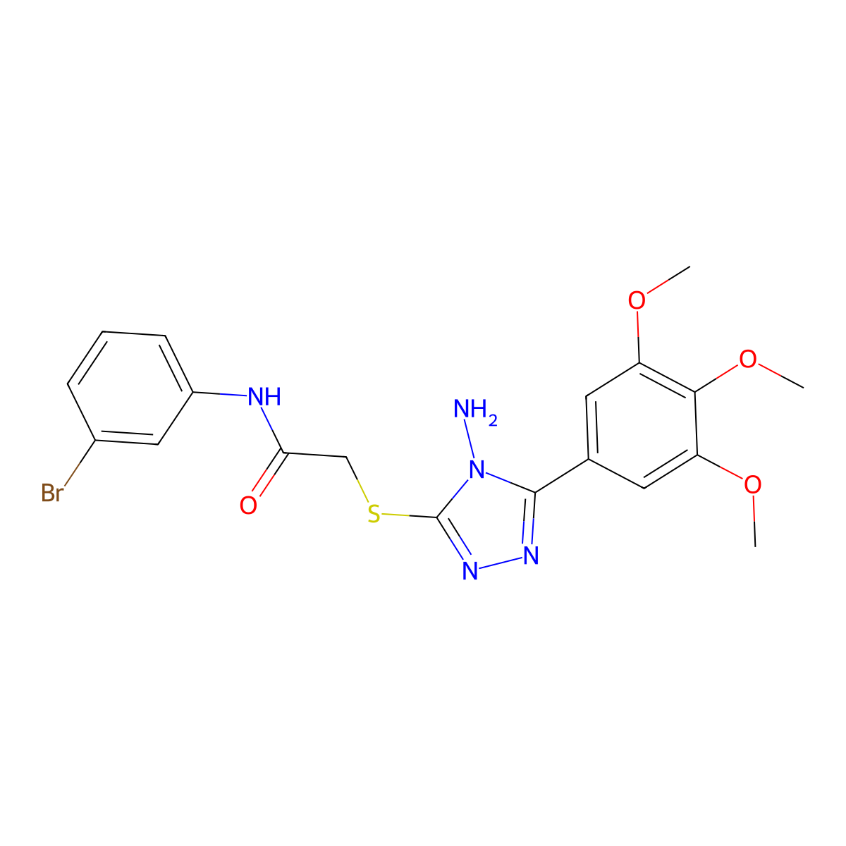 C19H20BrN5O4S molecular structure, CAS 578752-43-9