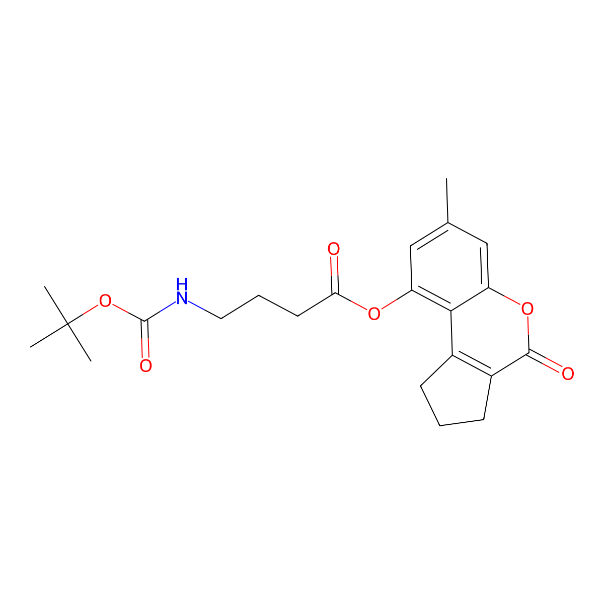7-Methyl-4-oxo-1,2,3,4-tetrahydrocyclopenta[c]chromen-9-yl 4-[(tert-butoxycarbonyl)amino]butanoate molecular structure, CAS 578755-54-1