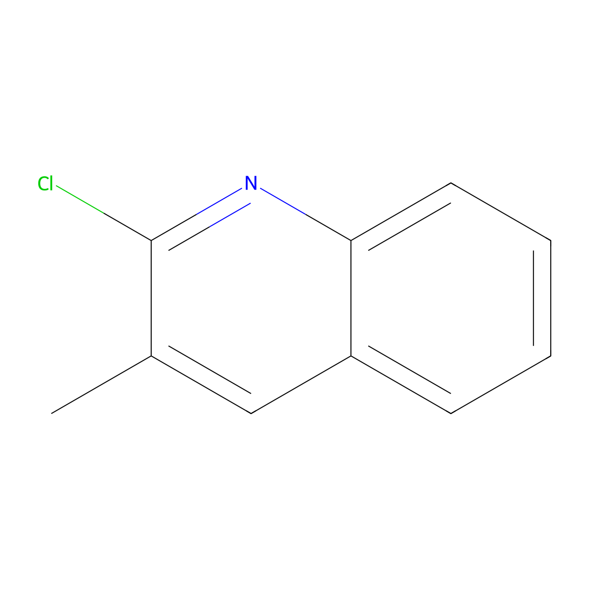 2-Chloro-3-methylquinoline molecular structure, CAS 57876-69-4