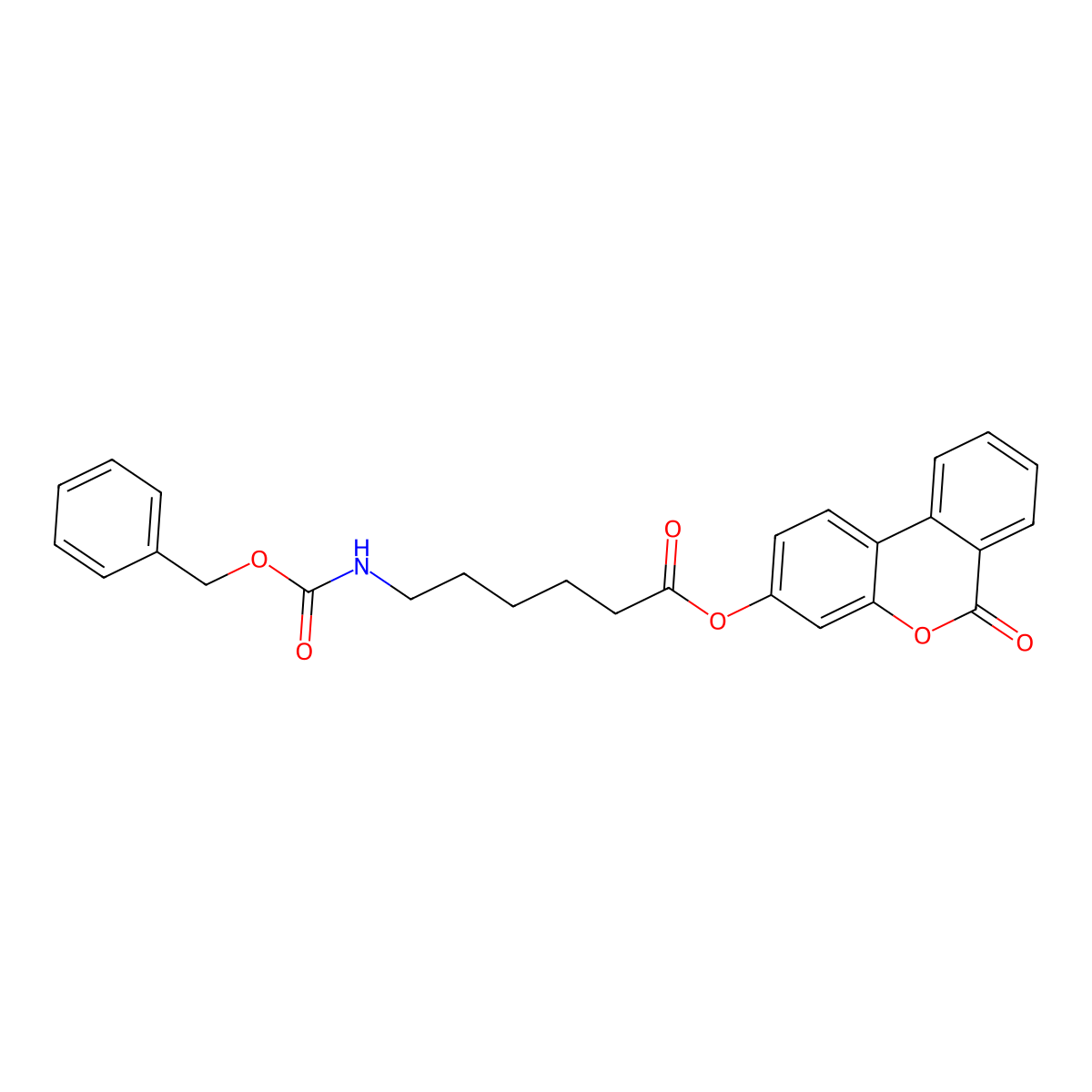 6-oxo-6H-benzo[c]chromen-3-yl 6-{[(benzyloxy)carbonyl]amino}hexanoate molecular structure, CAS 578760-65-3