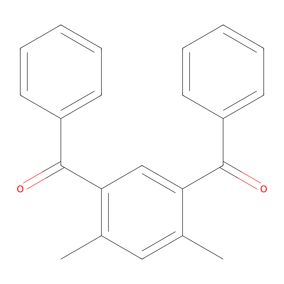(4,6-Dimethyl-1,3-phenylene)bis(phenylmethanone) molecular structure, CAS 57878-28-1