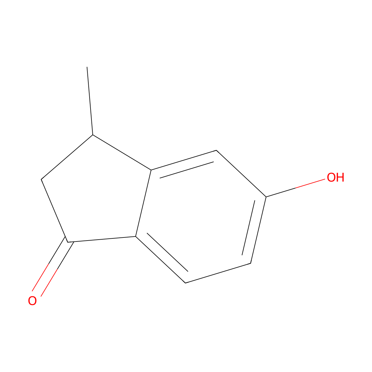5-Hydroxy-3-methyl-1-indanone molecular structure, CAS 57878-30-5