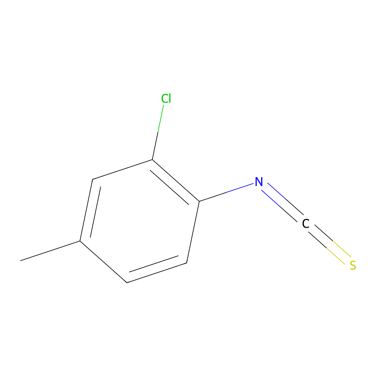 2-Chloro-4-methylphenyl isothiocyanate molecular structure, CAS 57878-93-0
