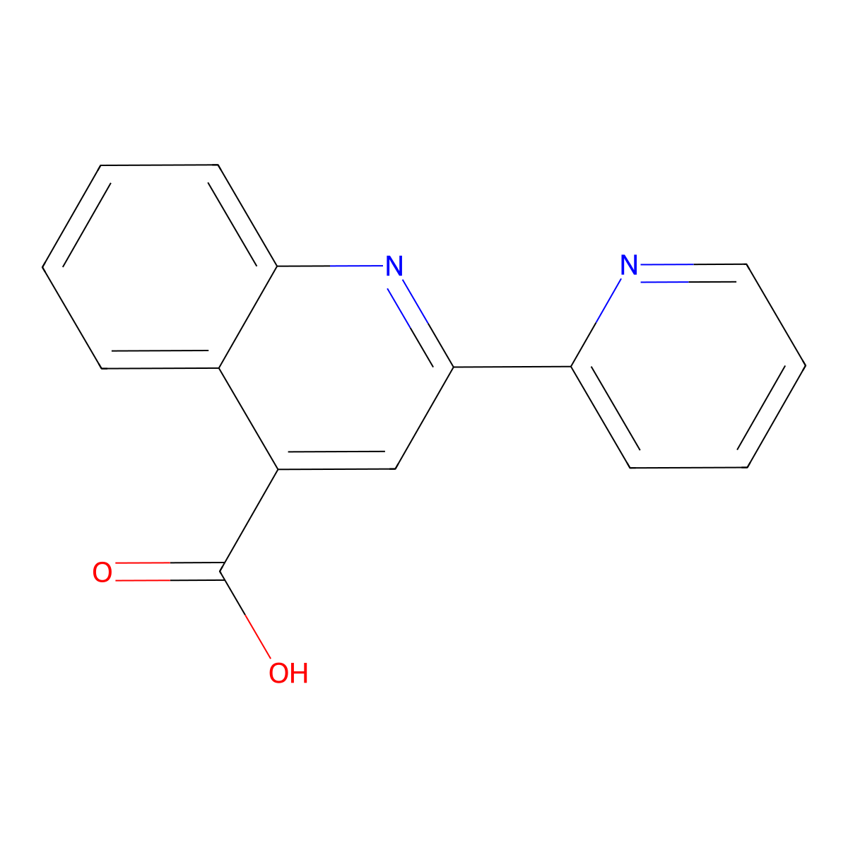 2-(Pyridin-2-yl)quinoline-4-carboxylic acid molecular structure, CAS 57882-27-6