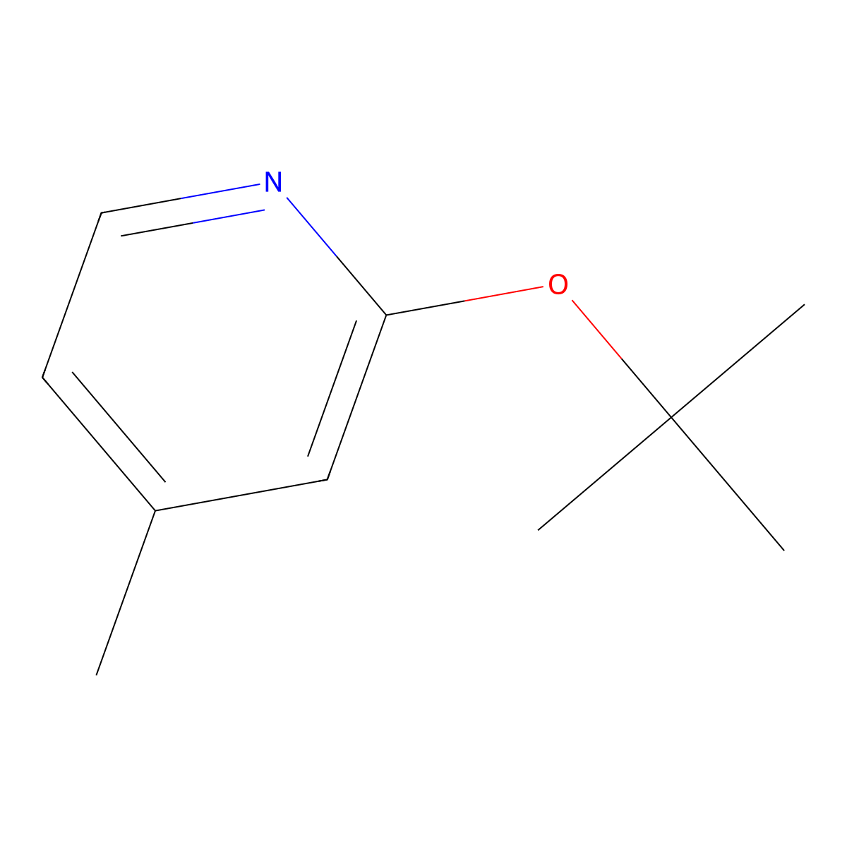 2-(tert-Butoxy)-4-methylpyridine molecular structure, CAS 57883-15-5