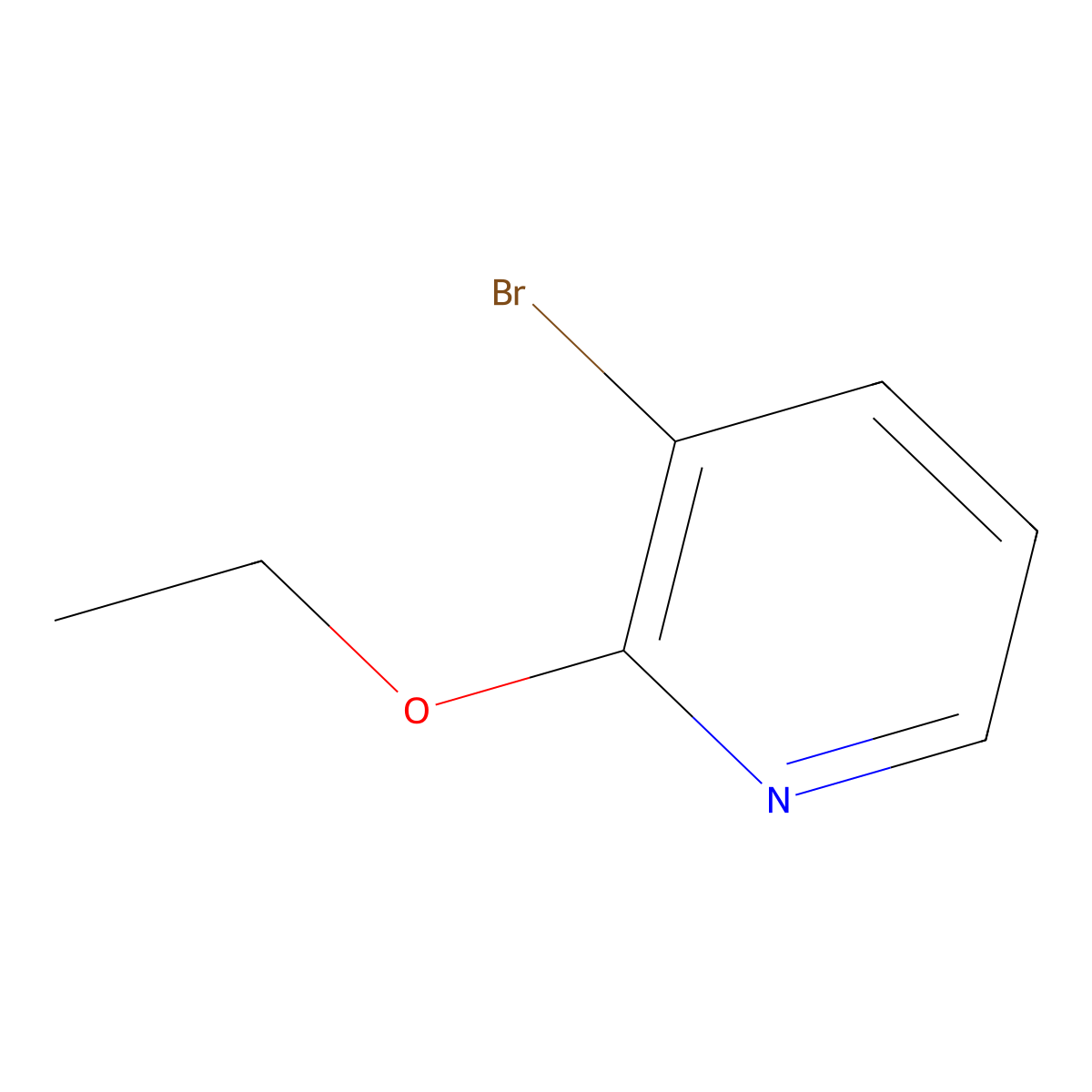 3-Bromo-2-ethoxypyridine molecular structure, CAS 57883-25-7