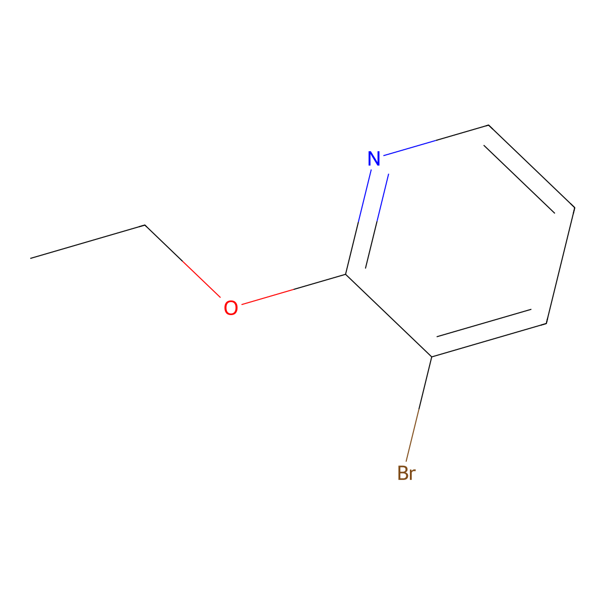 3-Bromo-2-ethoxypyridine molecular structure, CAS 57883-25-7