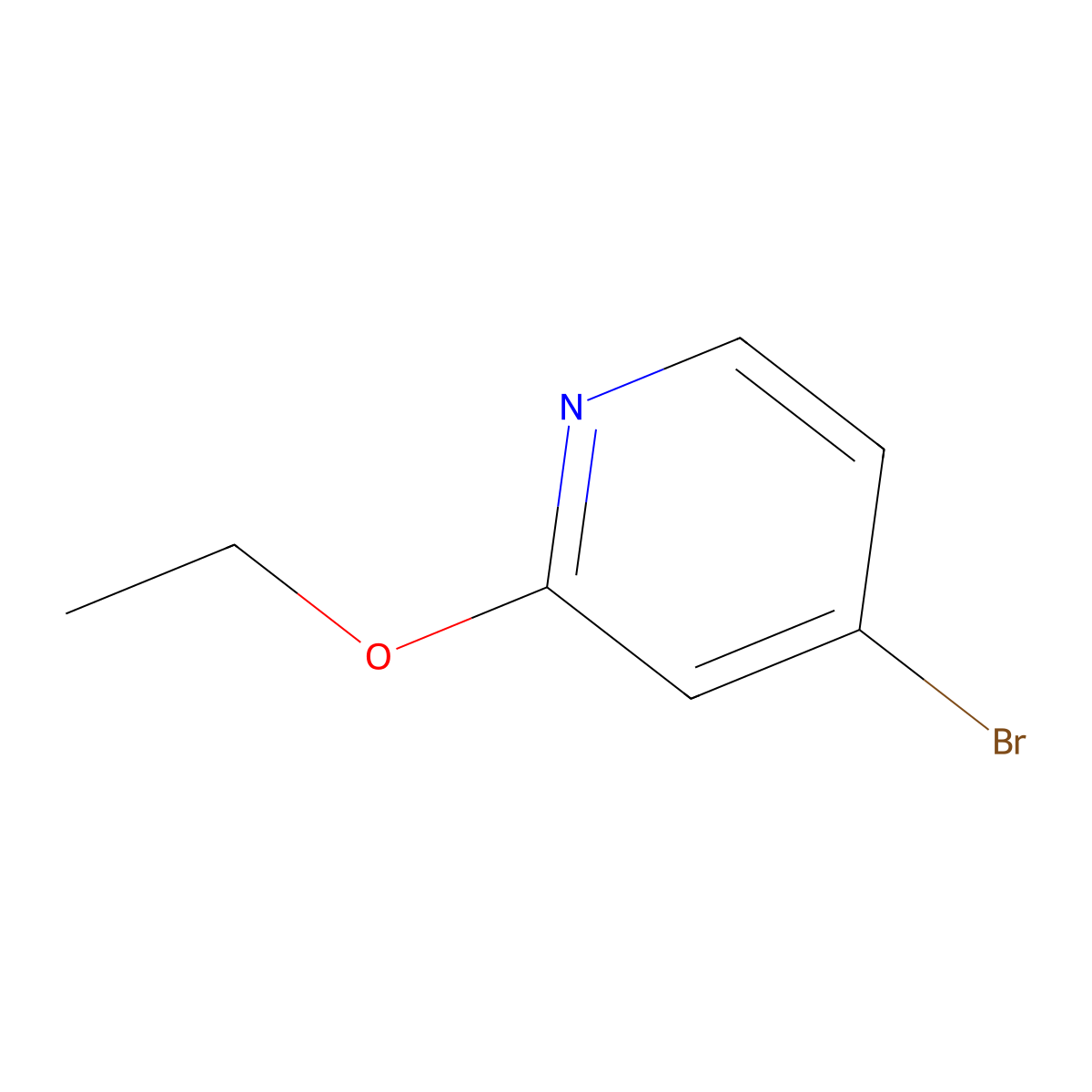 4-Bromo-2-ethoxypyridine molecular structure, CAS 57883-26-8
