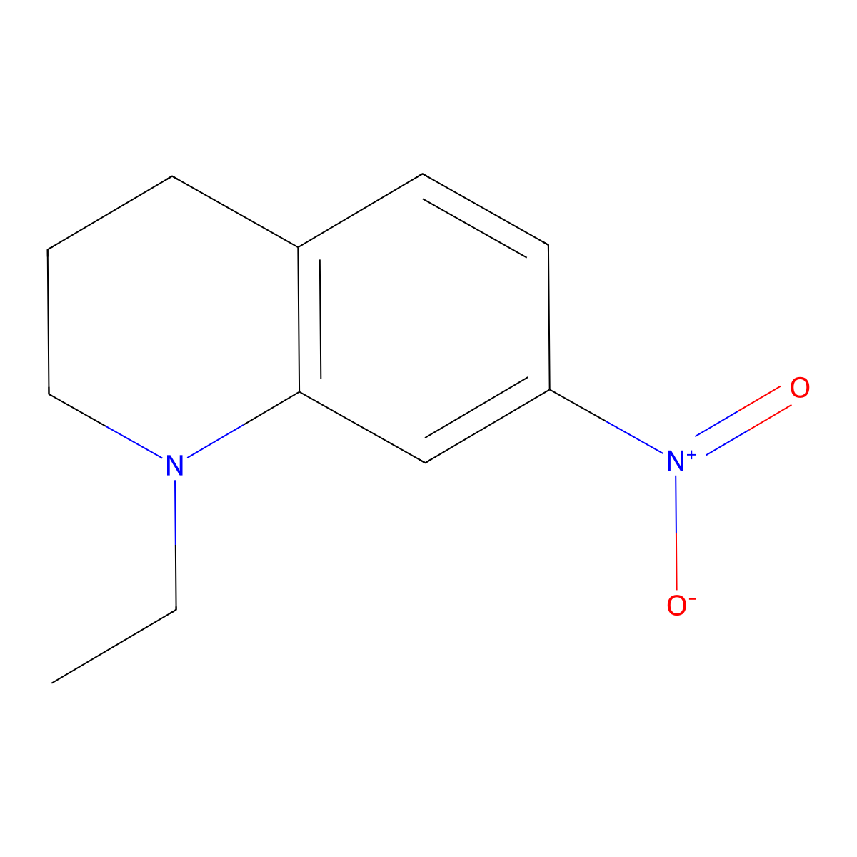 1-Ethyl-7-nitro-1,2,3,4-tetrahydroquinoline molecular structure, CAS 57883-28-0