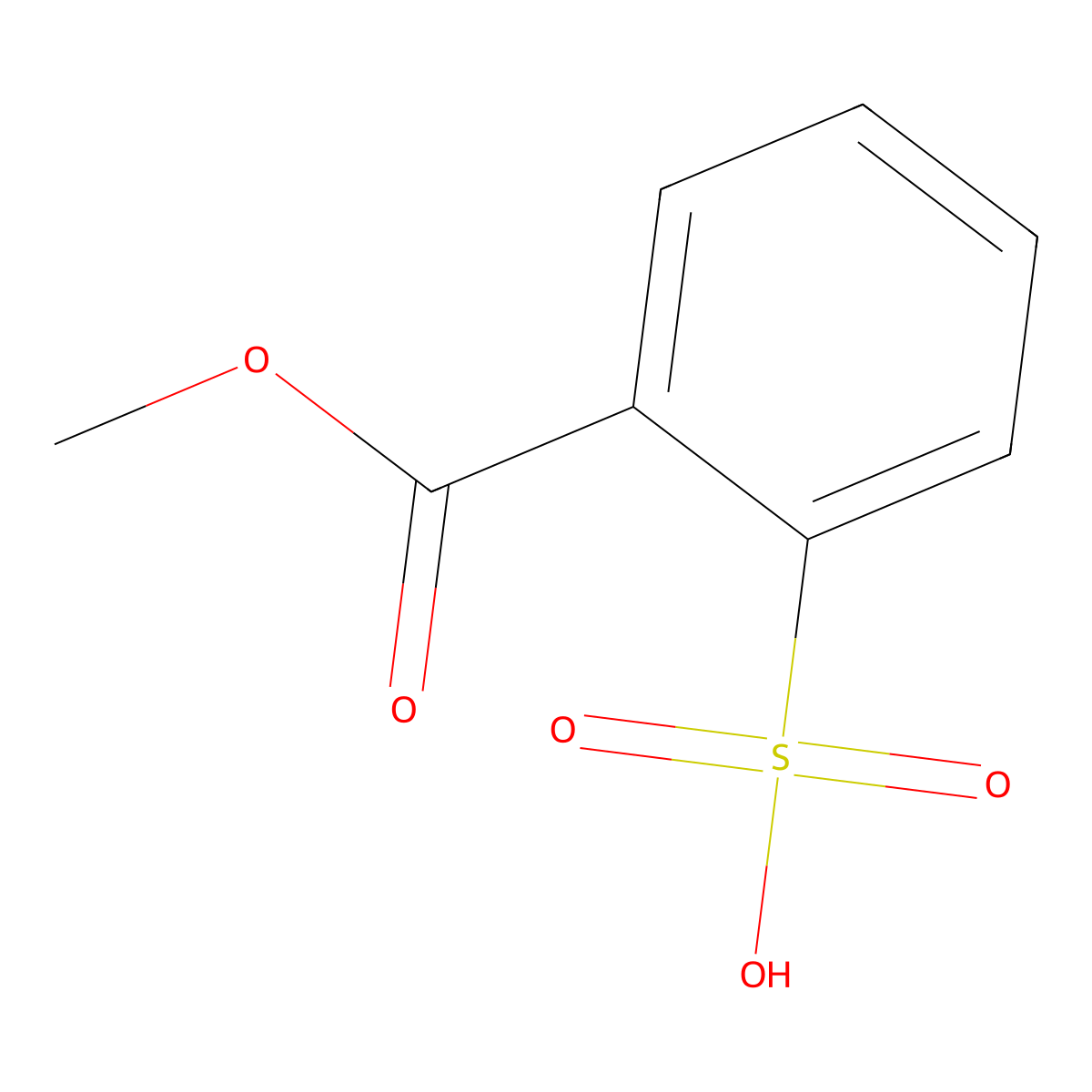 2-(Methoxycarbonyl)benzenesulfonic acid molecular structure, CAS 57897-77-5