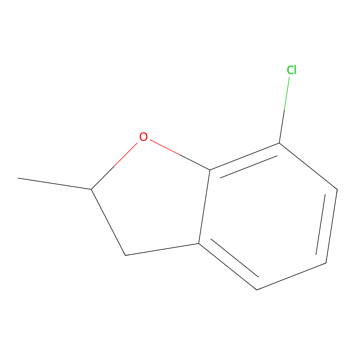 7-Chloro-2-methyl-2,3-dihydro-1-benzofuran molecular structure, CAS 57899-12-4