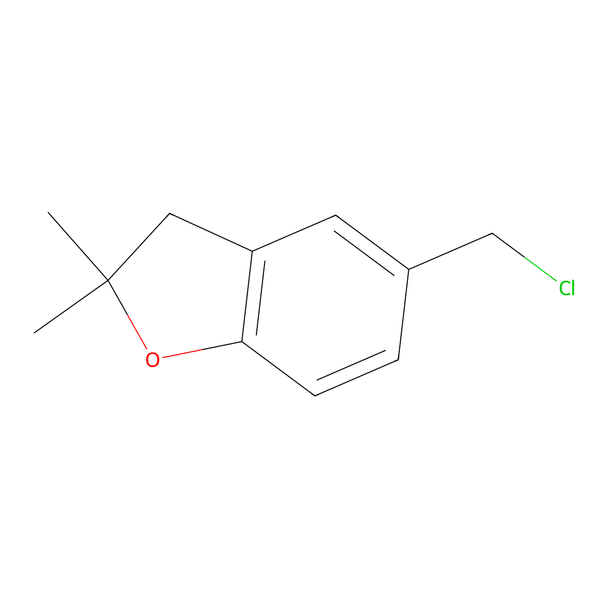 5-(Chloromethyl)-2,2-dimethyl-2,3-dihydro-1-benzofuran molecular structure, CAS 57899-16-8