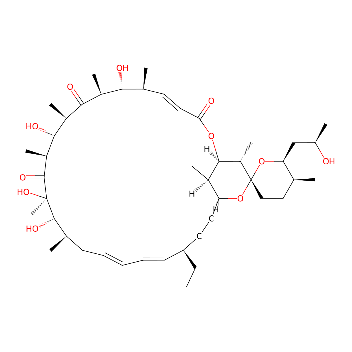 Oligomycin A molecular structure, CAS 579-13-5