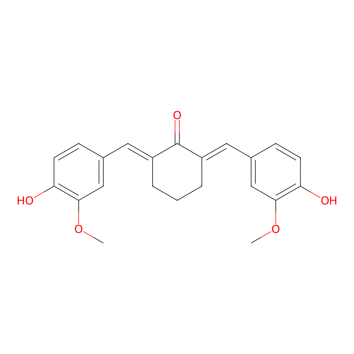 Cyclovalone molecular structure, CAS 579-23-7