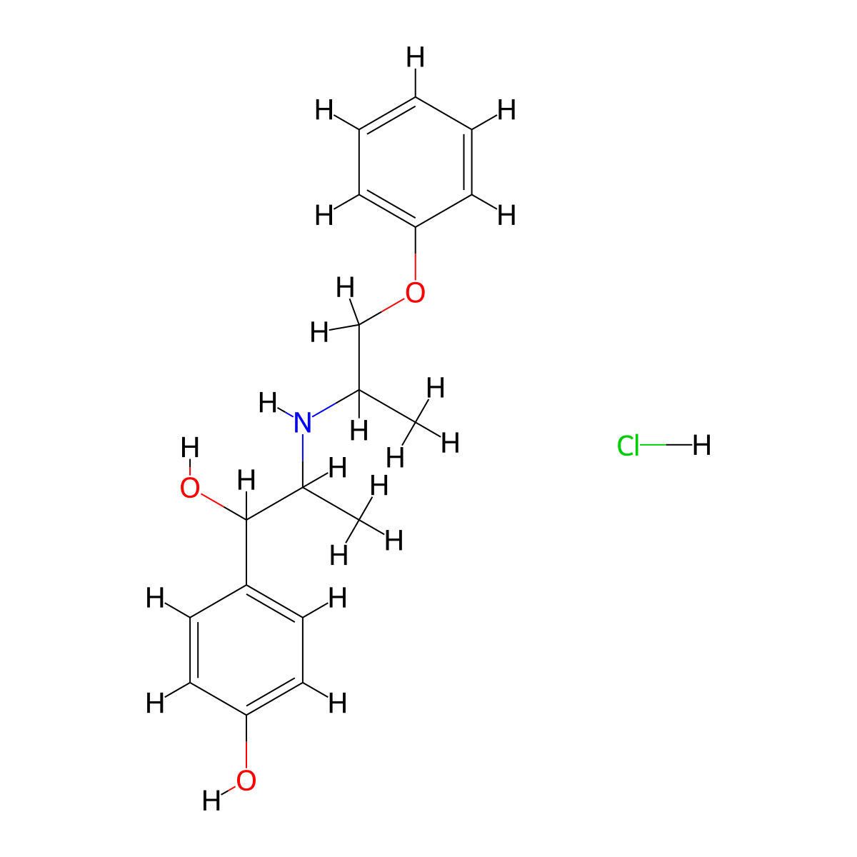 Isoxsuprine Hydrochloride molecular structure, CAS 579-56-6