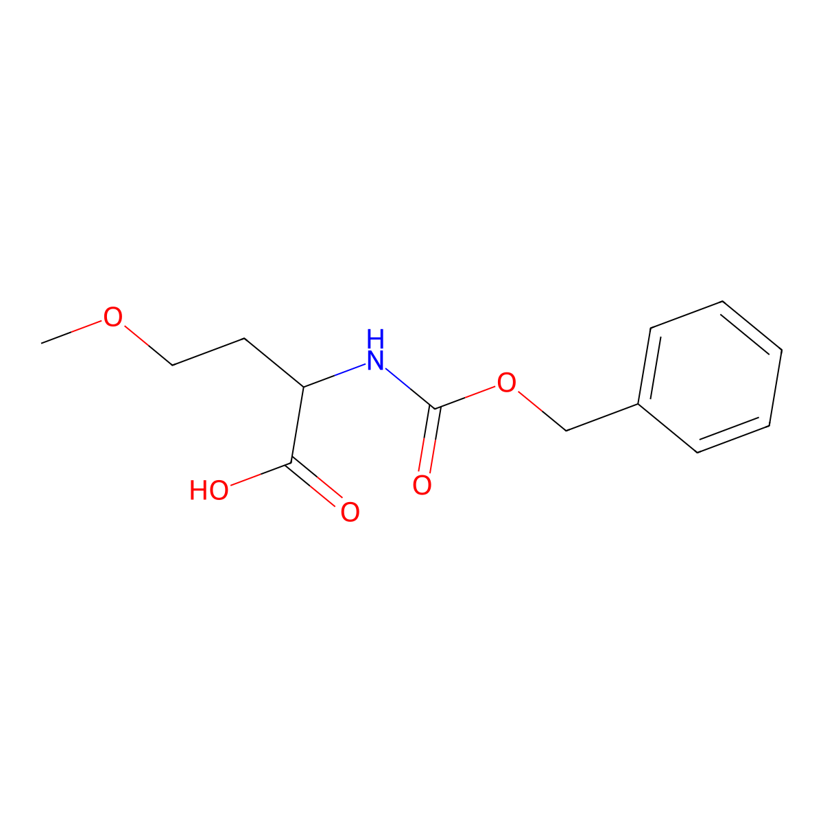 2-{[(Benzyloxy)carbonyl]amino}-4-methoxybutanoic acid molecular structure, CAS 57906-55-5