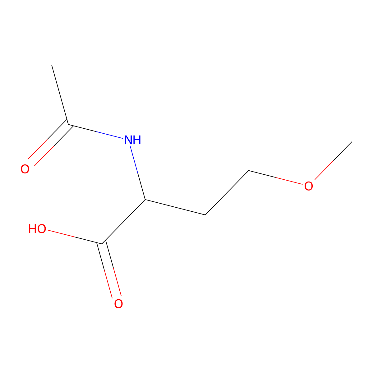 2-Acetamido-4-methoxybutanoic acid molecular structure, CAS 57906-57-7