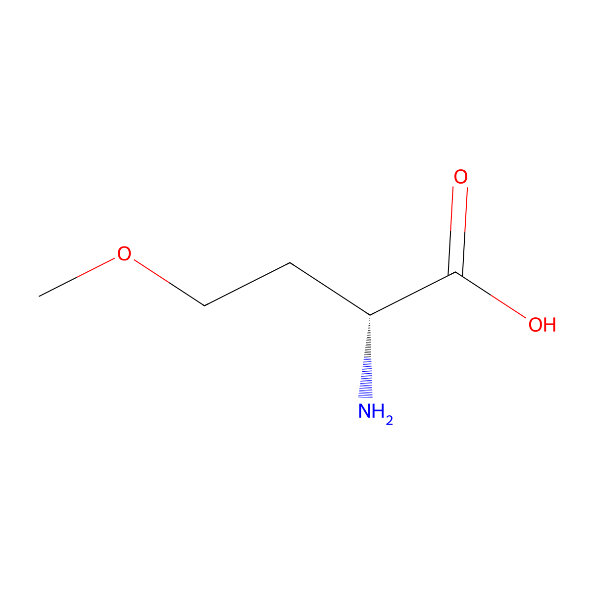 (2R)-2-amino-4-methoxybutanoic acid molecular structure, CAS 57906-58-8
