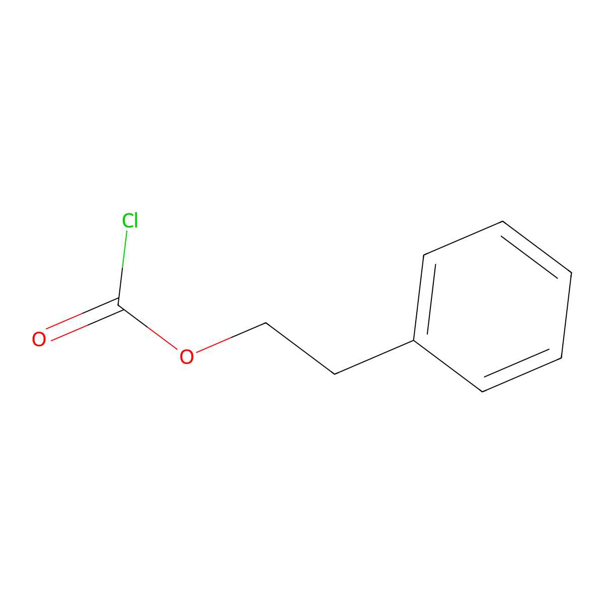 2-Phenylethyl chloroformate molecular structure, CAS 57913-41-4