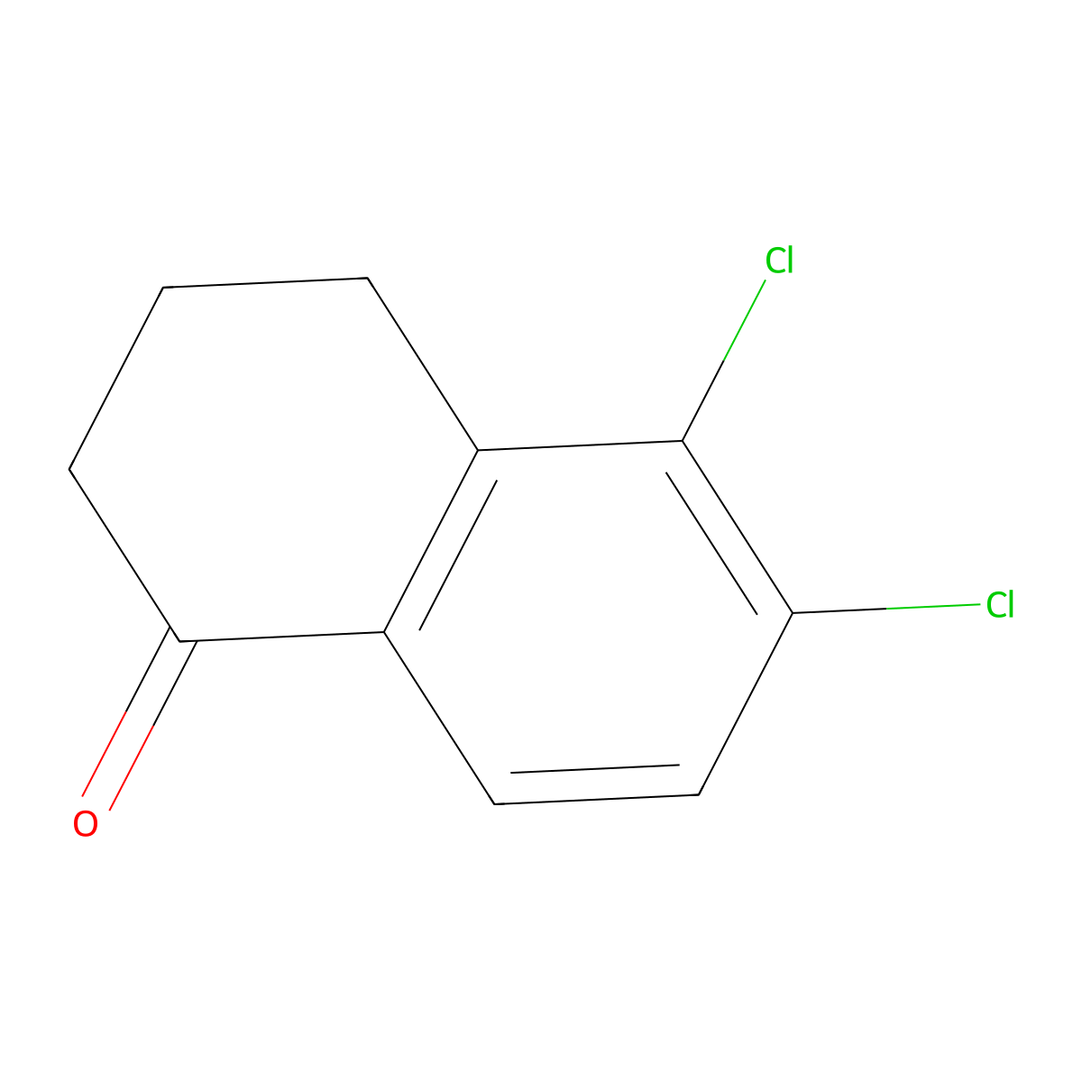 5,6-dichloro-3,4-dihydronaphthalen-1(2H)-one molecular structure, CAS 57915-84-1