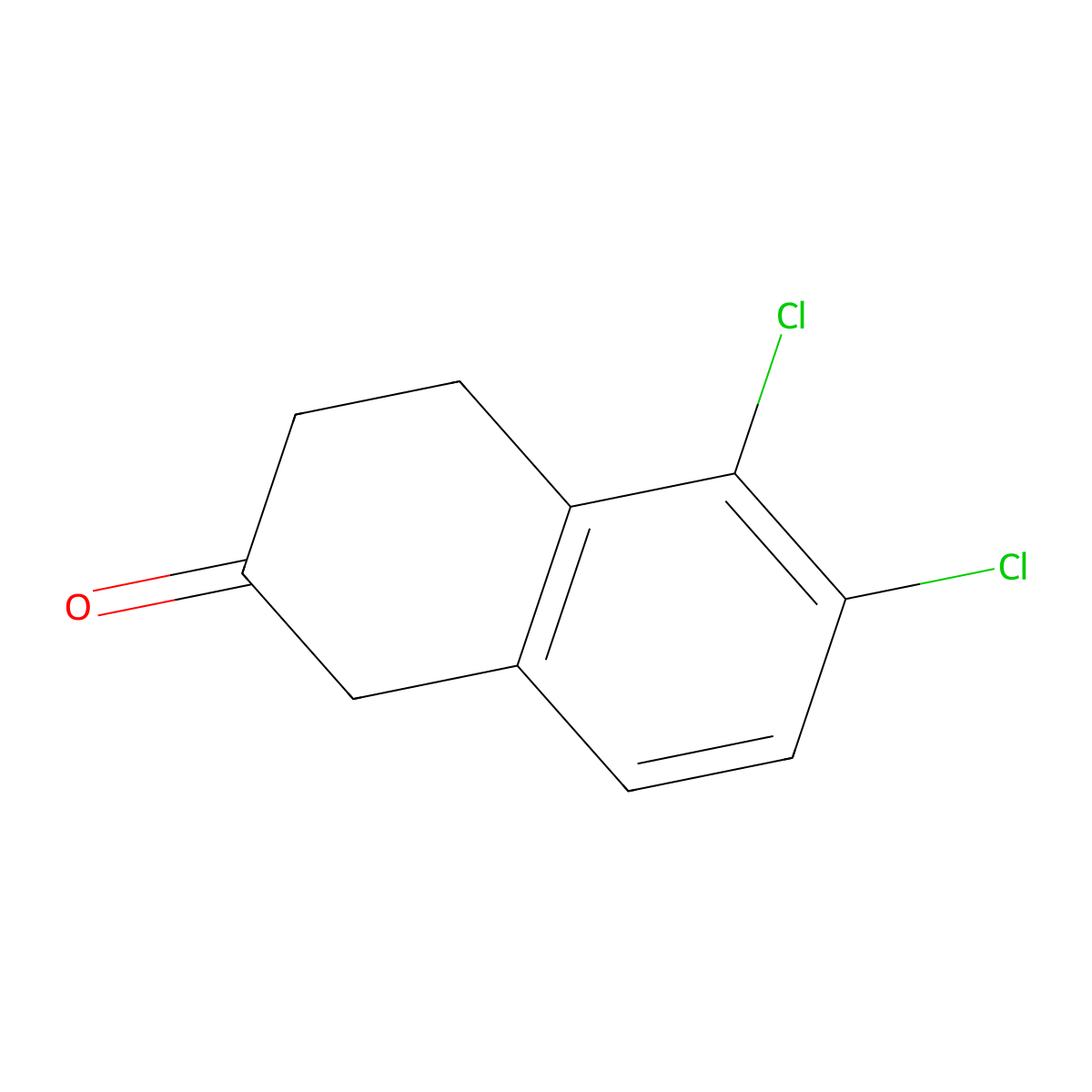 5,6-Dichloro-3,4-dihydronaphthalen-2(1H)-one molecular structure, CAS 57915-88-5