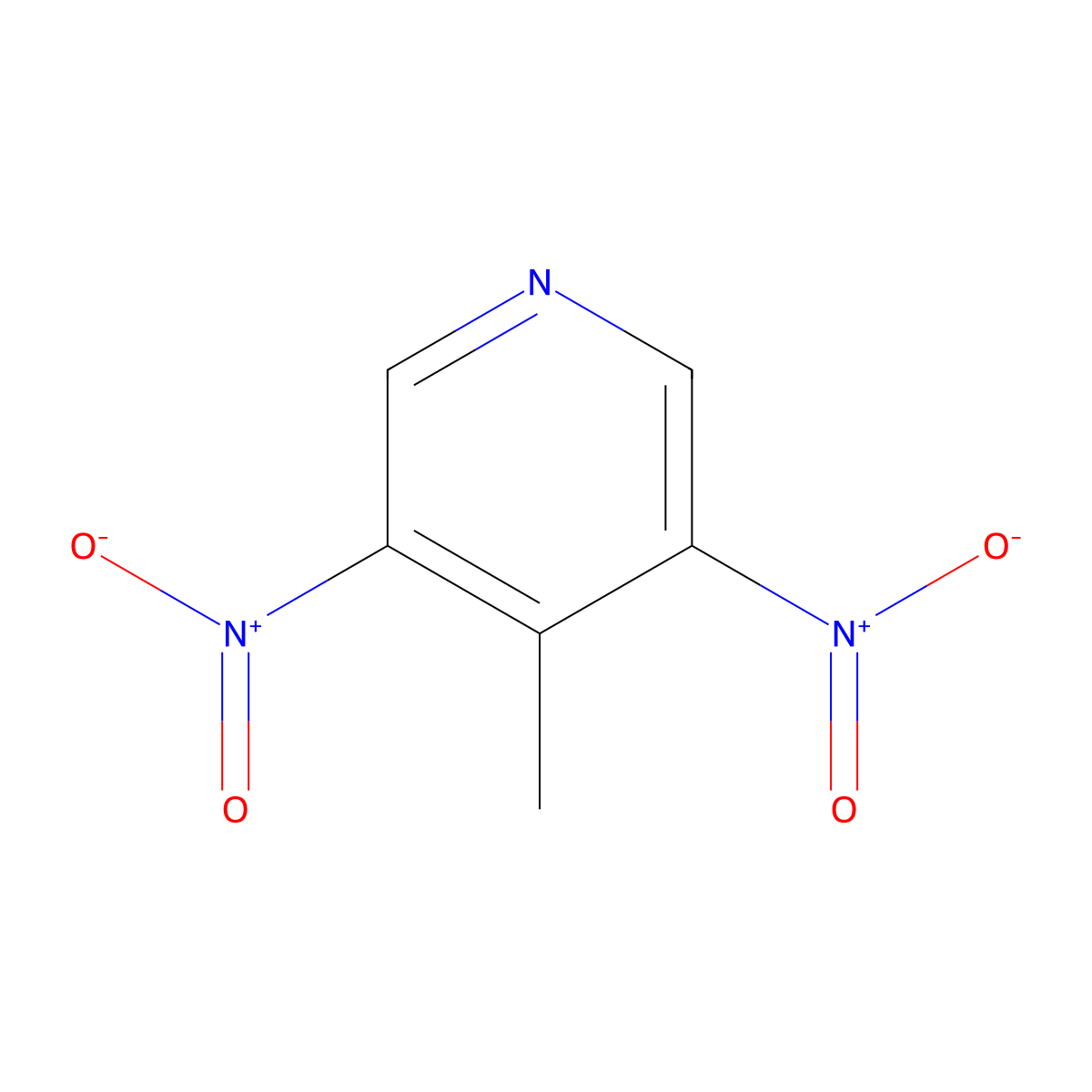 4-Methyl-3,5-dinitropyridine molecular structure, CAS 57927-98-7