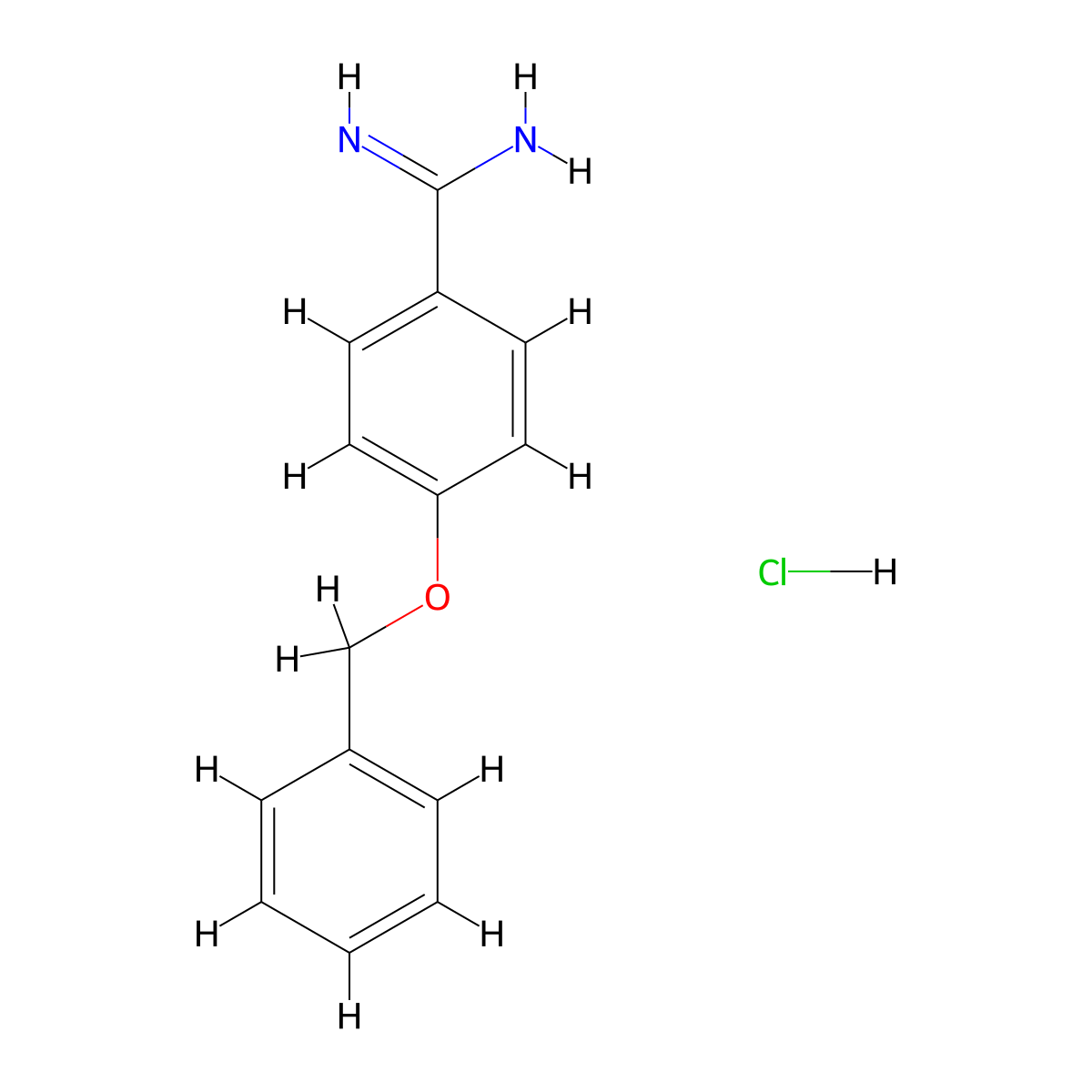 4-(Benzyloxy)benzene-1-carboximidamide hydrochloride molecular structure, CAS 57928-60-6