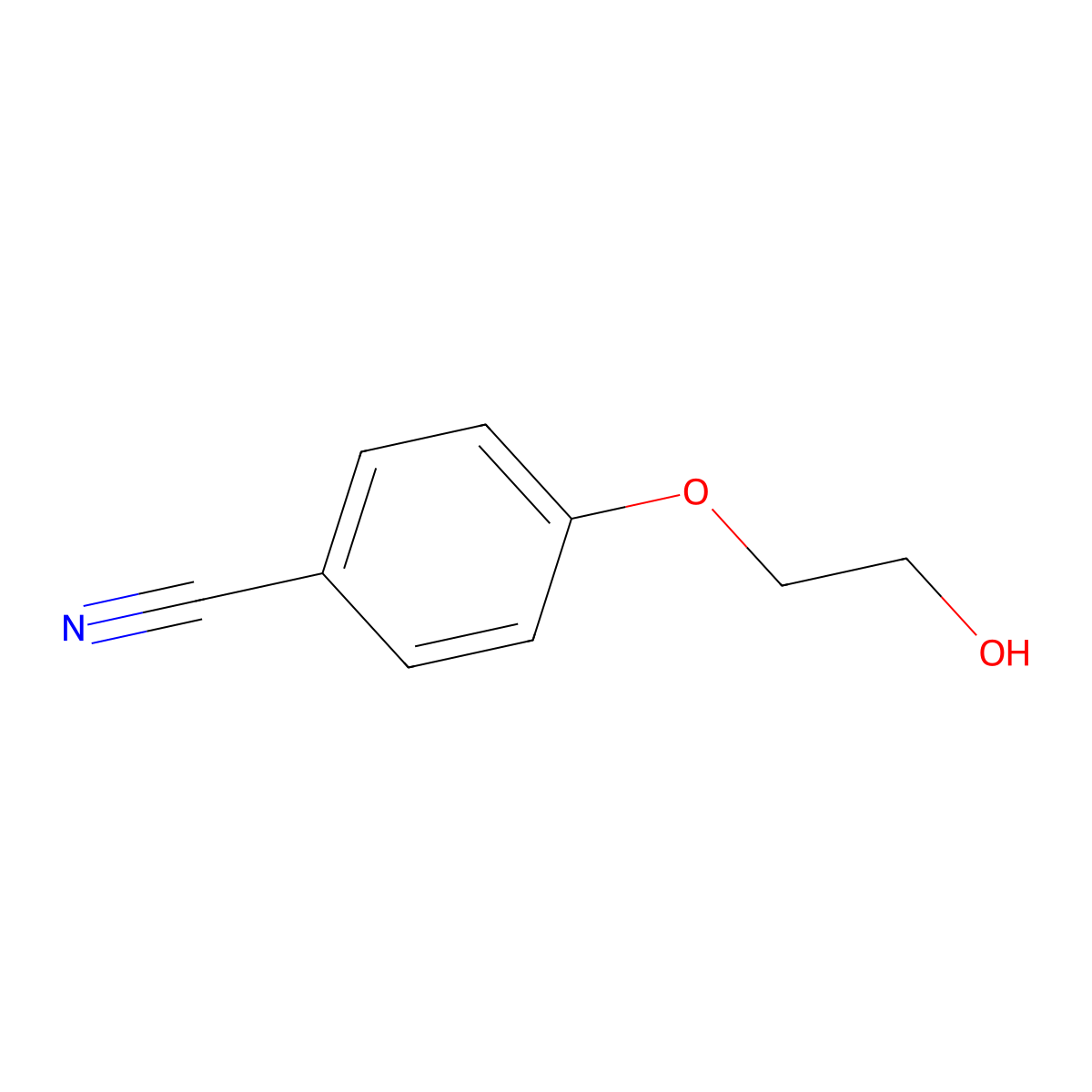 4-(2-Hydroxyethoxy)benzonitrile molecular structure, CAS 57928-96-8