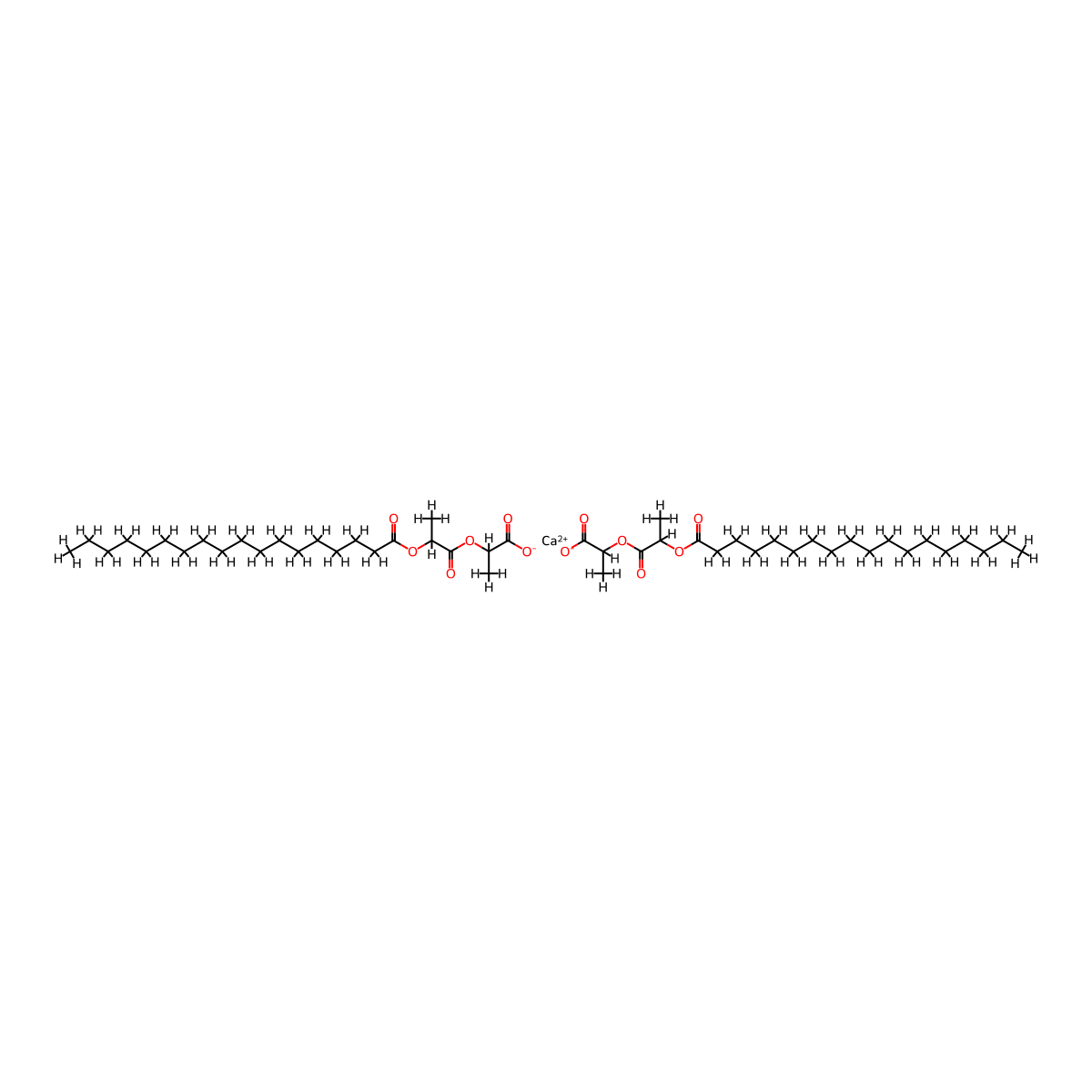 Calcium stearoyl-2-lactylate molecular structure, CAS 5793-94-2