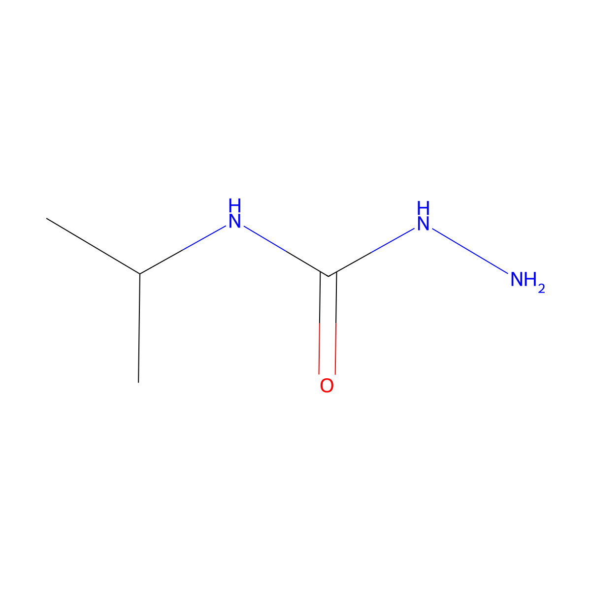 N-(Propan-2-yl)hydrazinecarboxamide molecular structure, CAS 57930-20-8