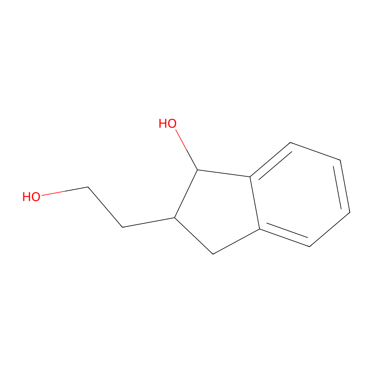 1-Hydroxyindane-2-ethanol molecular structure, CAS 57932-08-8