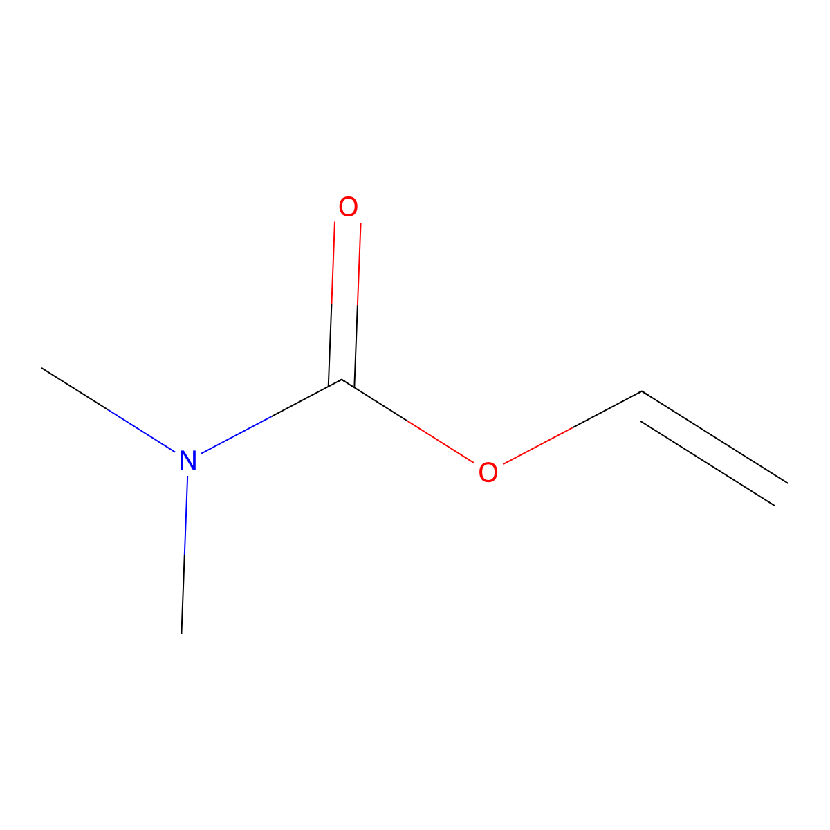 Carbamic acid, dimethyl-, vinyl ester molecular structure, CAS 57933-88-7