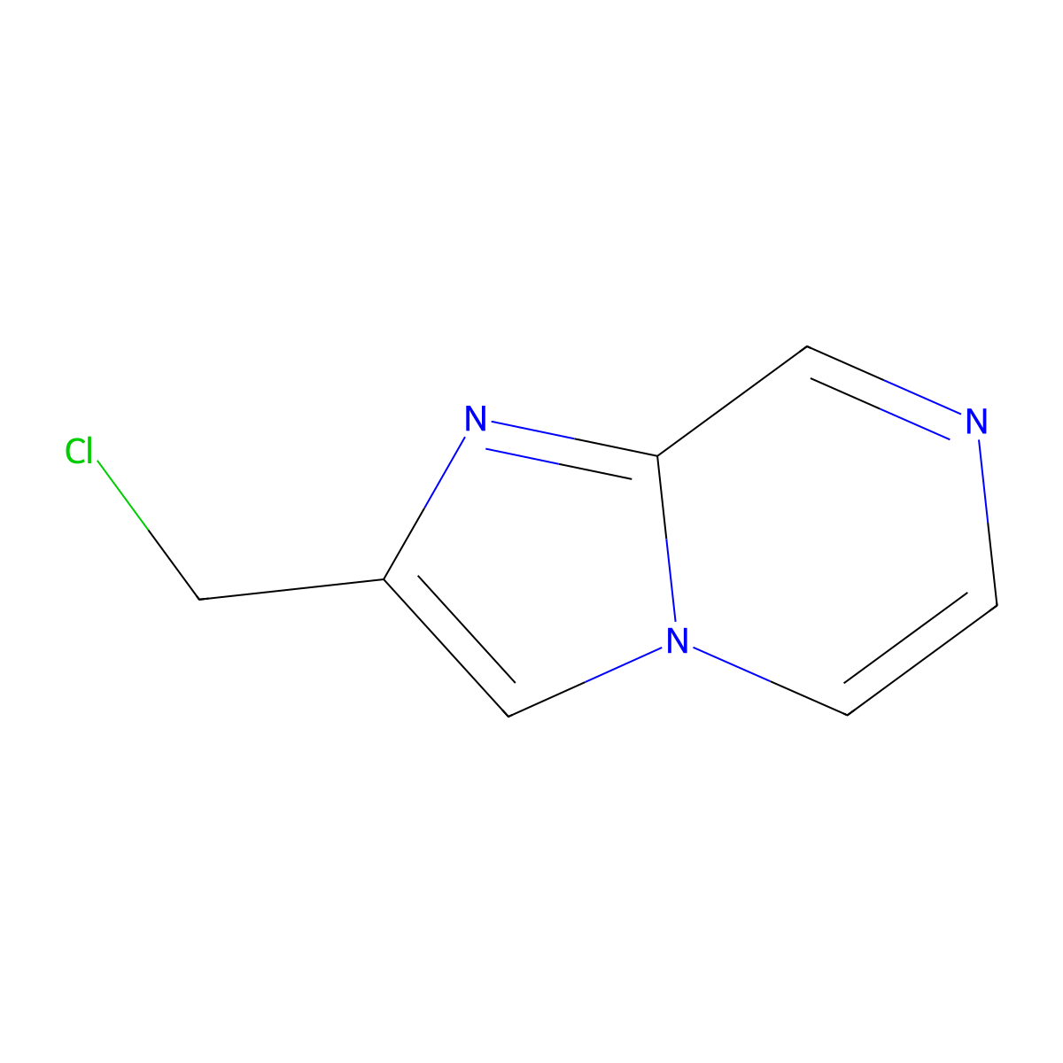 2-(Chloromethyl)imidazo[1,2-a]pyrazine molecular structure, CAS 57937-60-7