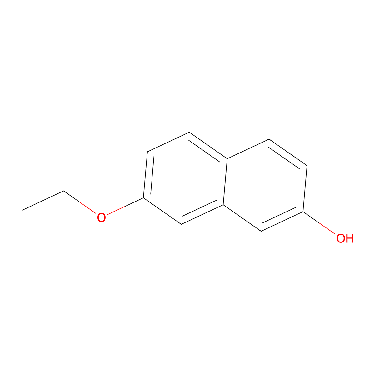 7-Ethoxy-2-naphthalenol molecular structure, CAS 57944-44-2