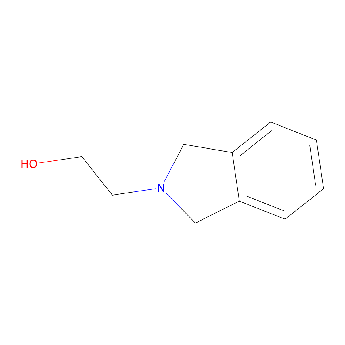 2-(1,3-dihydro-2H-isoindol-2-yl)ethanol molecular structure, CAS 57944-79-3