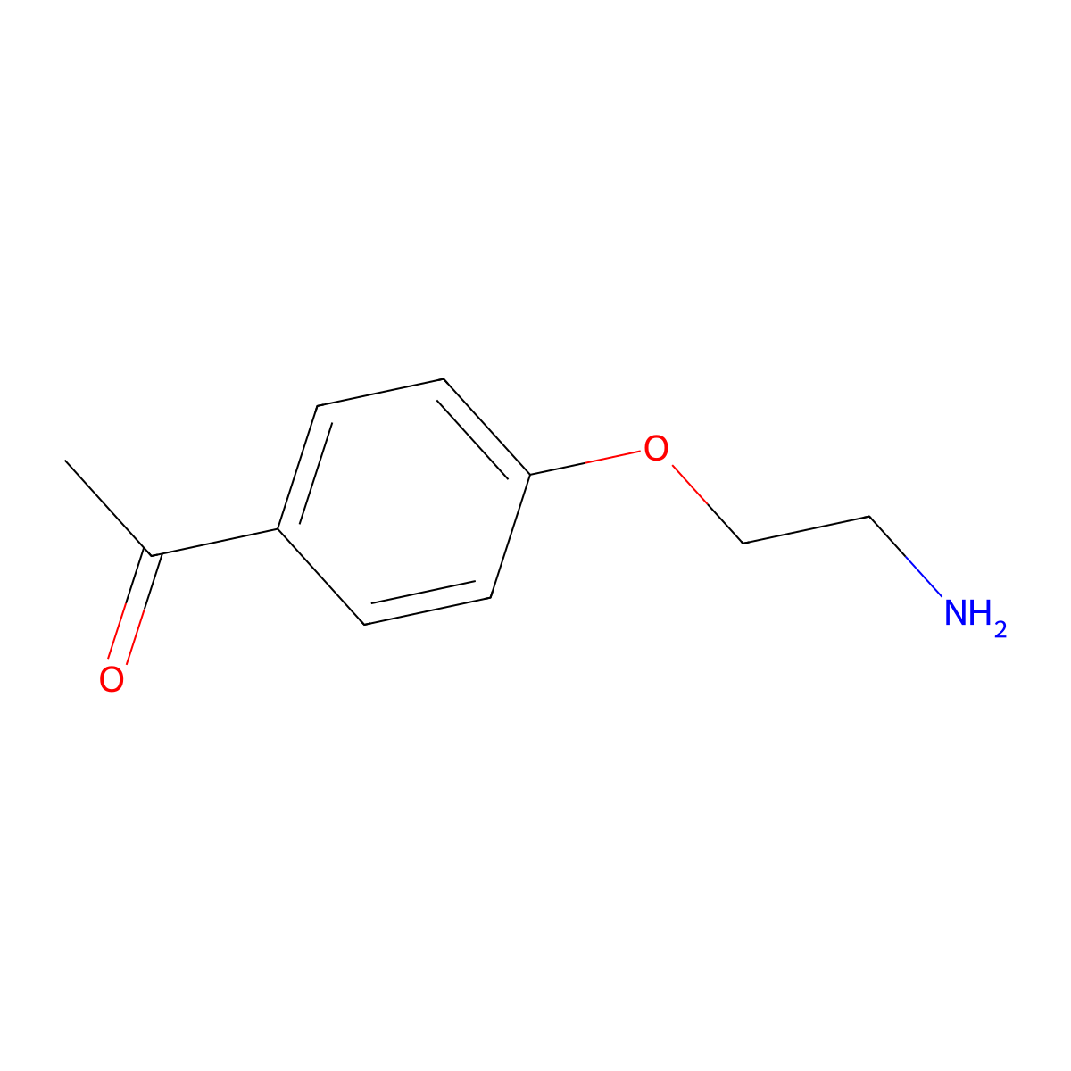 1-[4-(2-Aminoethoxy)phenyl]ethan-1-one molecular structure, CAS 579459-85-1