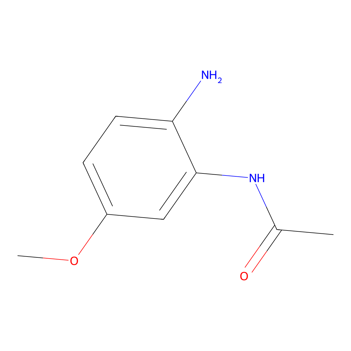 N-(2-amino-5-methoxyphenyl)acetamide molecular structure, CAS 57946-57-3
