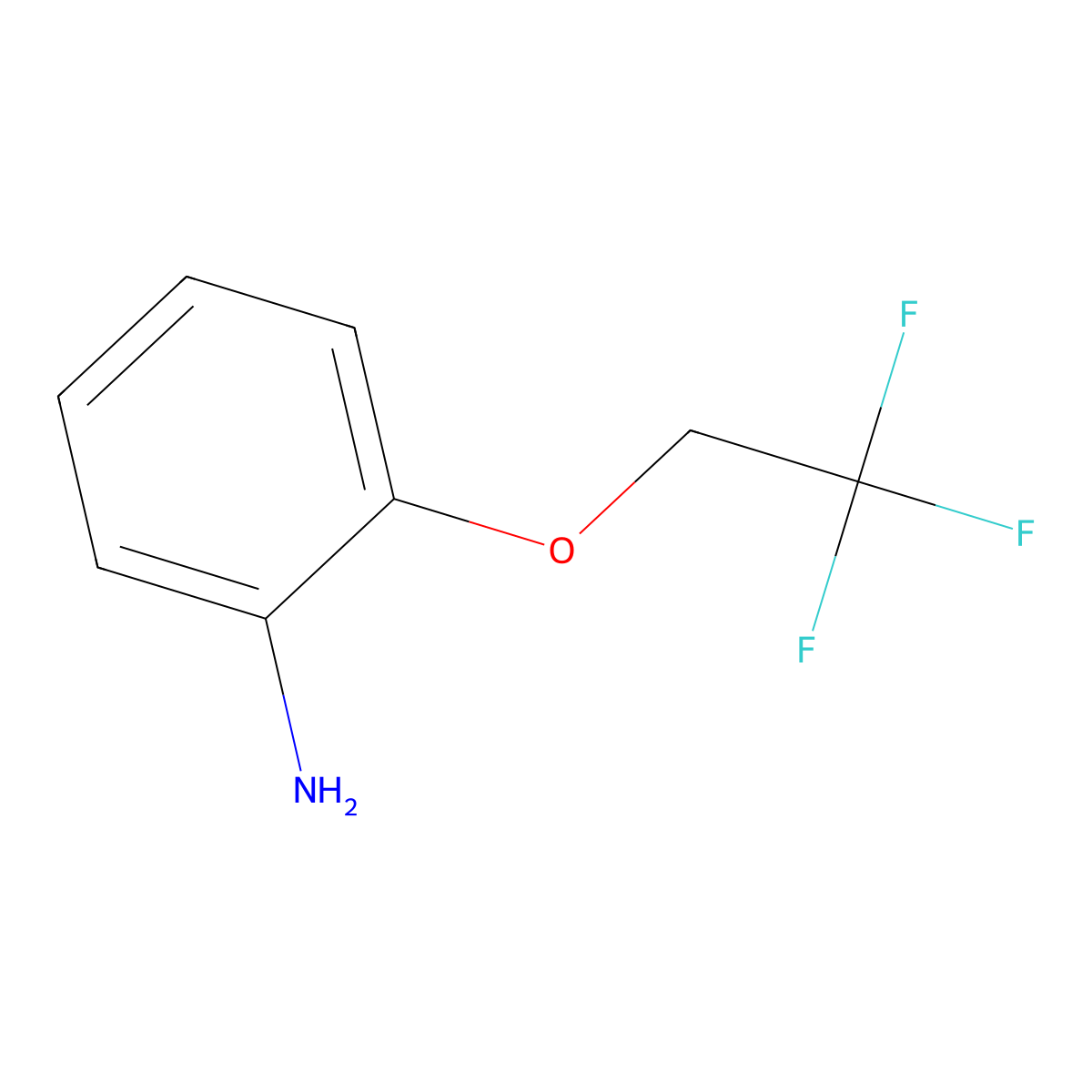 2-(2,2,2-Trifluoroethoxy)aniline molecular structure, CAS 57946-60-8