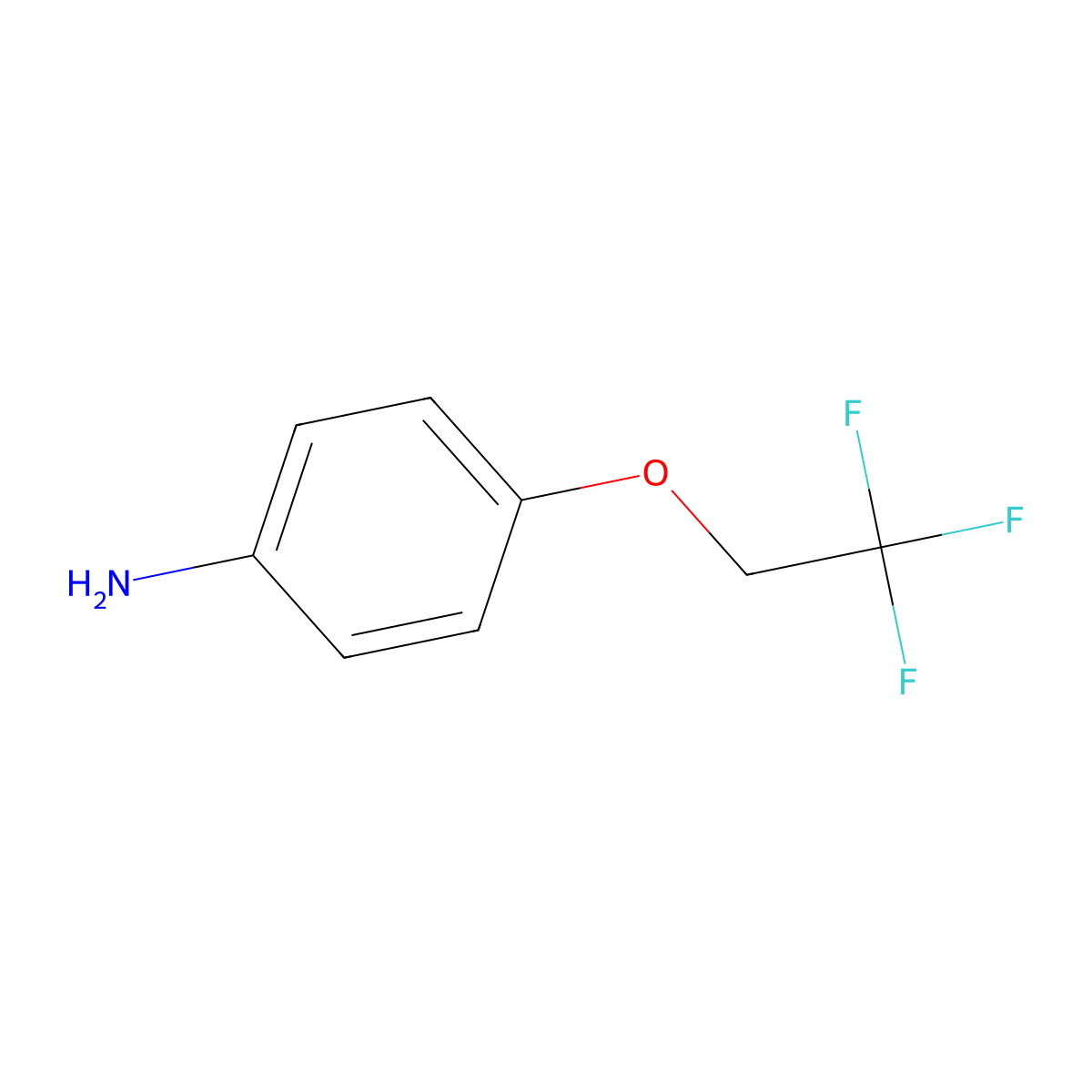 4-(2,2,2-Trifluoroethoxy)aniline molecular structure, CAS 57946-61-9