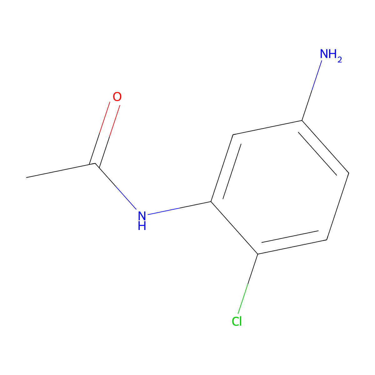 N-(5-amino-2-chlorophenyl)acetamide molecular structure, CAS 57946-67-5