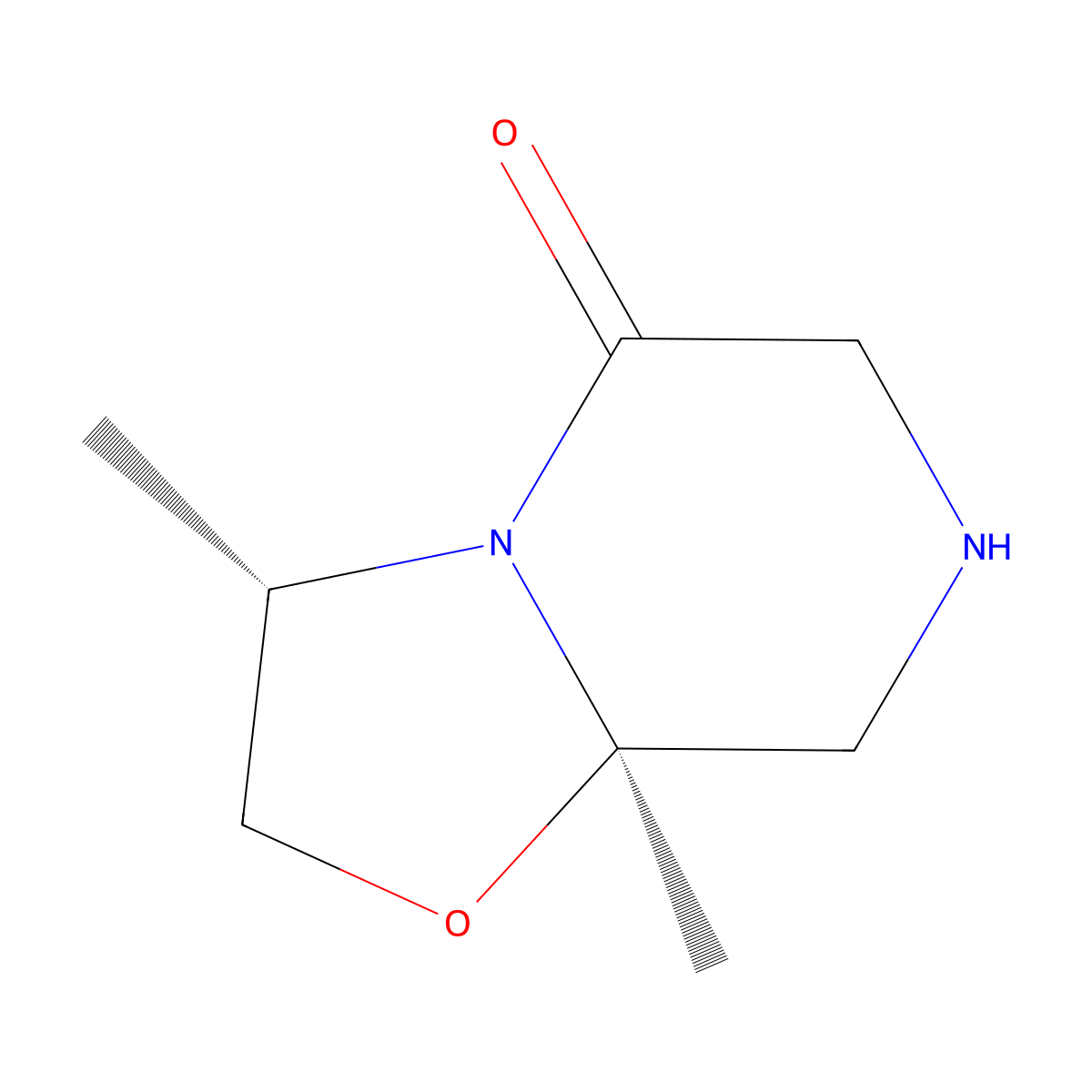 rel-(3S,8aR)-3,8a-Dimethylhexahydro-5H-oxazolo[3,2-a]pyrazin-5-one molecular structure, CAS 579467-22-4